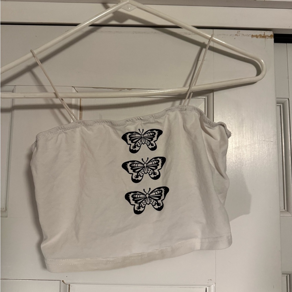 SHEIN Elegant White Fabric with Black Label